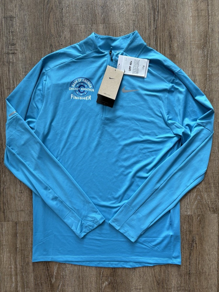 Nike Element Chicago Marathon 2025 1/4 Zip Top Blue Men’s Sz Small HQ4200-487