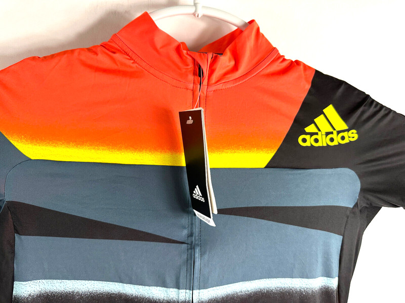 Adidas Cycling Adistar Jersey Aeroready Ciclismo Solar RedShock Men Sz XL FJ6573 gallery