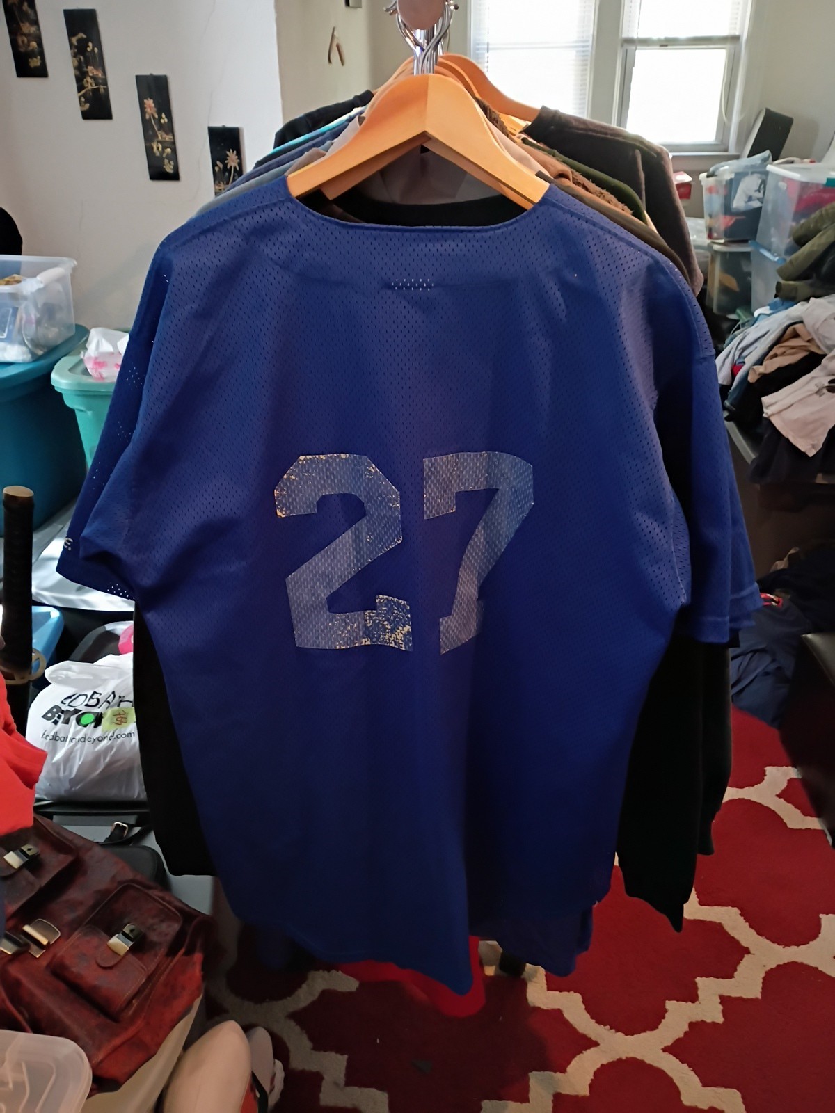 Rare Bike Baseball Jersey Zygotes Blue Size XL Number 27 gallery