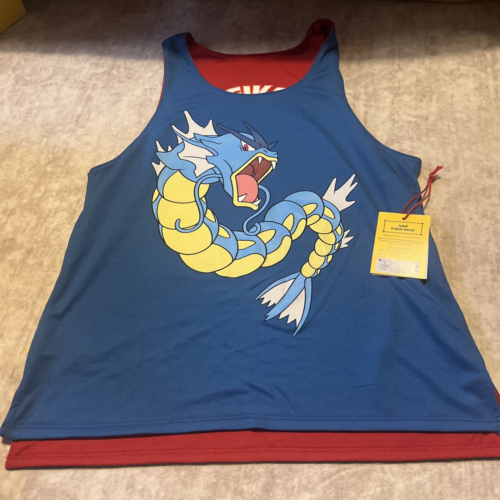 Pokemon X Target Magikarp Gyarados Reversible Jersey - Adult small gallery