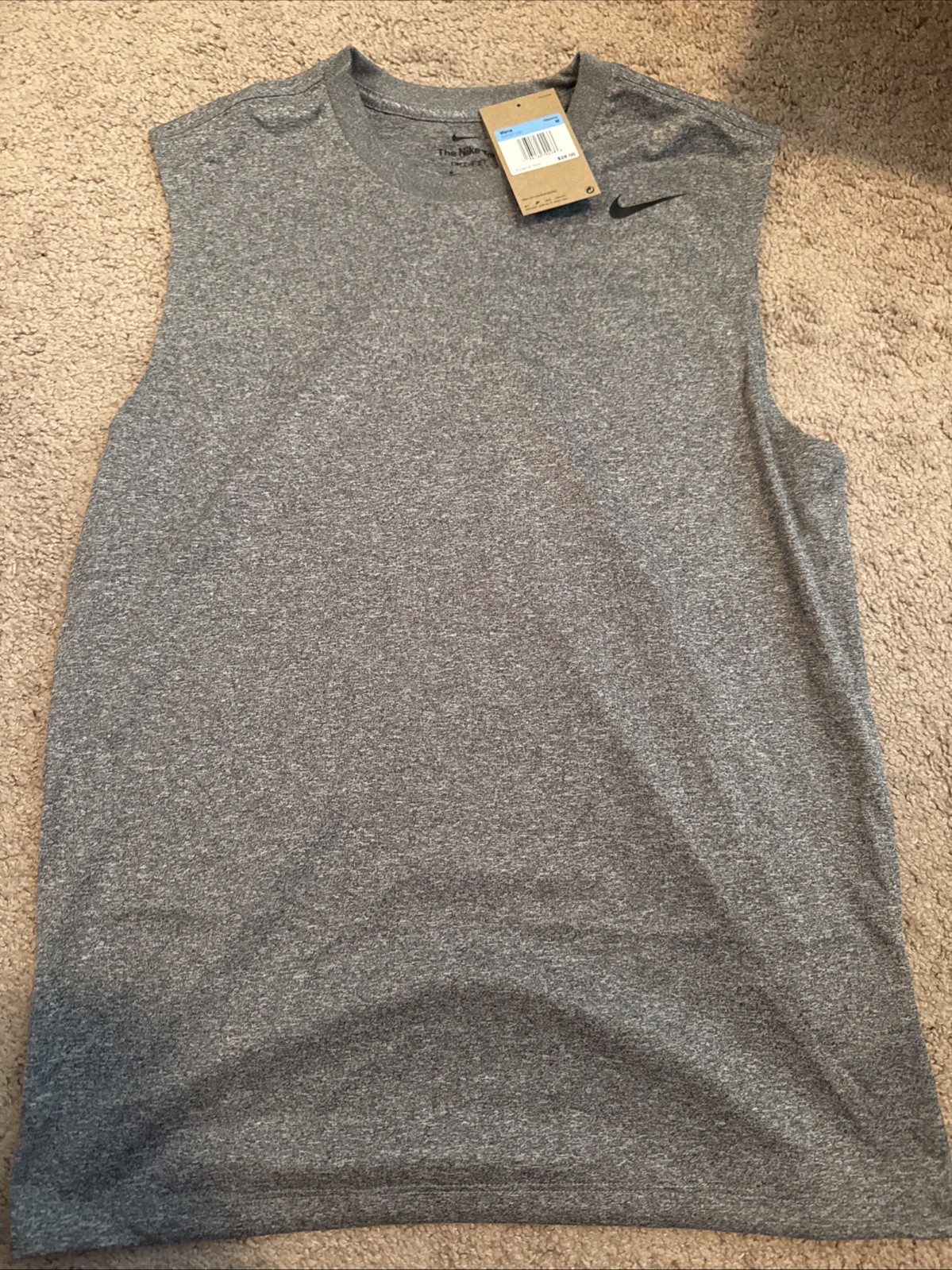 Nike Men's Training Legend T-Shirt Sleeveless Gray Size Medium DV7307-091 gallery
