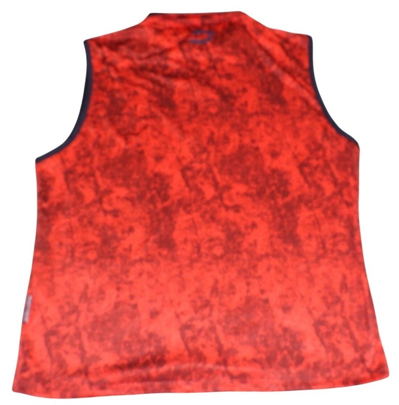 Druids Golf Mid Layer Vest Pullover 1/4 Zip Performance Red AOP Mens XL gallery