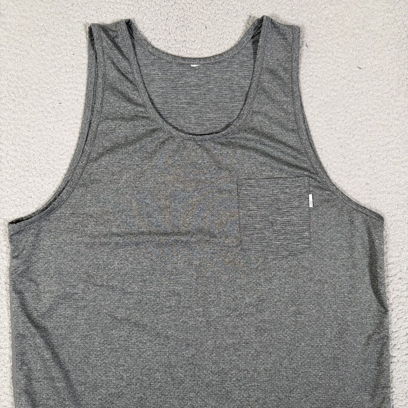 Vuori Shirt Mens Medium Gray Tradewind Performance Stretch Gym Workout Crossfit gallery