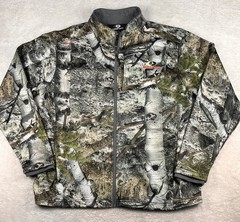 Mossy Oak Jacket Mens XL Full Zip Scent Factor Break Up Woodland Camo Hunting