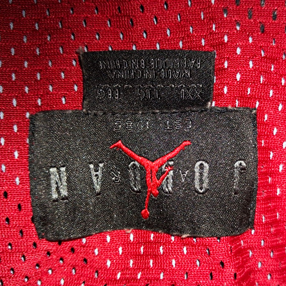 Jordan Red Mesh Breathable Jumpman Logo Graphic Crew Neck T-Shirt Men's XXL