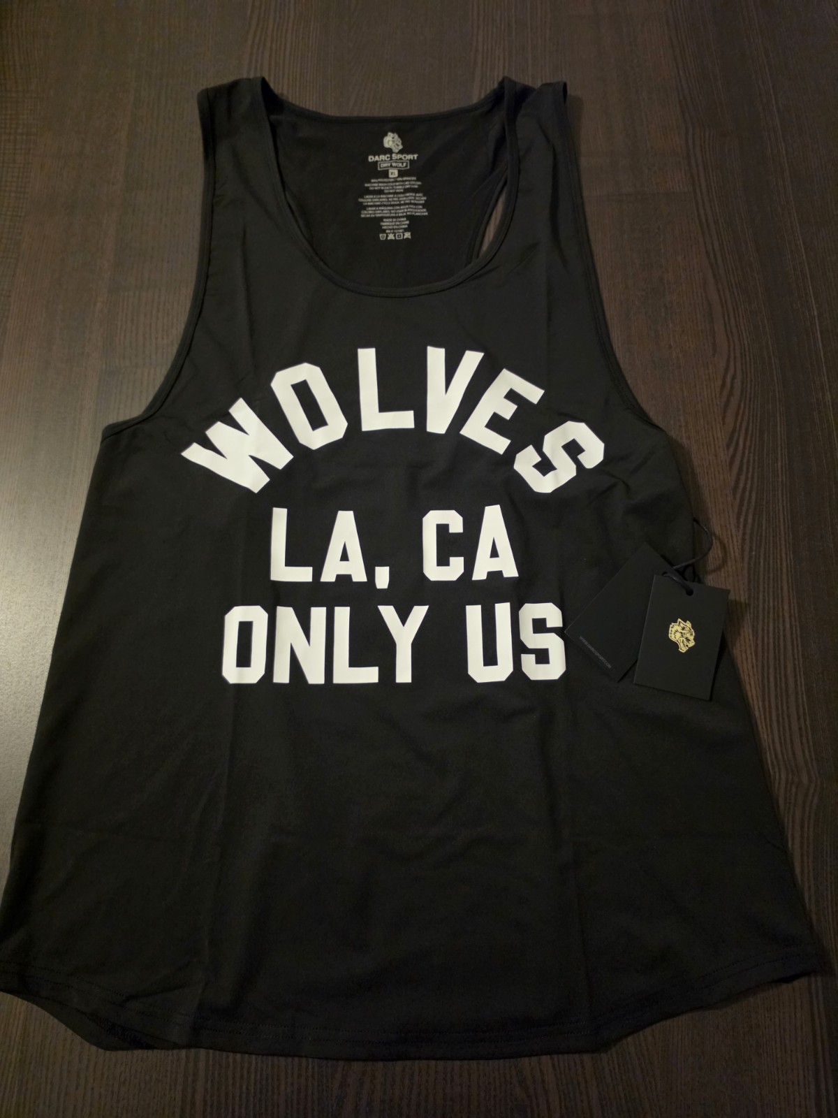 Darc Sport LA Wolves League Dry Wolf Mecca Tank Top Black Size XL gallery