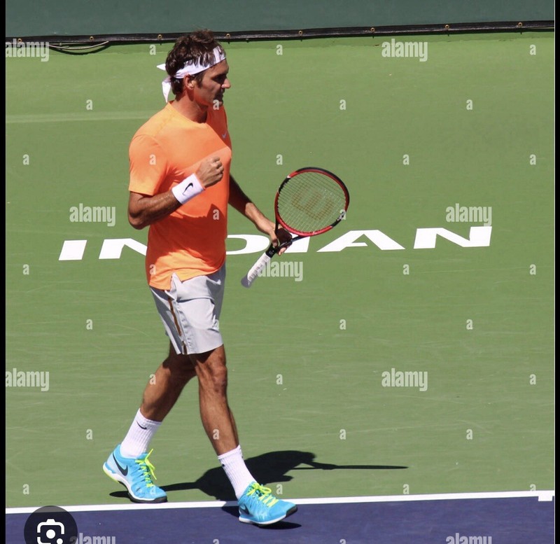 Nike Roger Federer RF 2015 Indian Wells Dubai Crew Tennis Shirt Large Rafa Nadal gallery