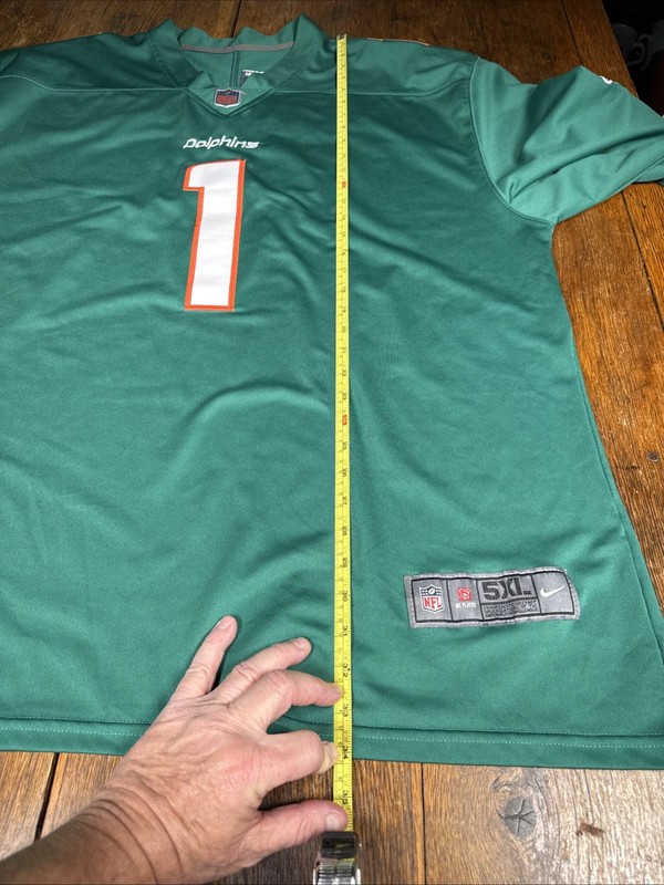NIKE TEAM NFL MIAMI DOLPHINS#1 TUA TAGOVAILOA On The Field￼5XL JERSEY gallery