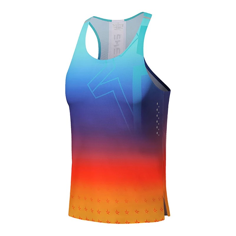 Men's Marathon Running Tank Tops Summer Gym Fitness Sports Sleeveless Vest Loose gallery