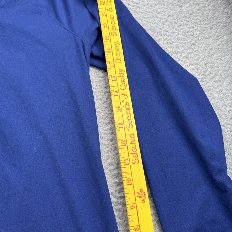 Stitch Fix Golf Pullover Mens XL 1/4 Zip L/S Blue Logo Performance gallery