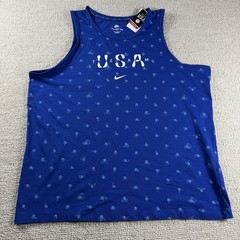 Nike Team USA Club Tank Top Blue White Men’s Size XL
