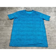 Under Armour Shirt Mens 3XL Blue HeatGear Striped Short Sleeve Athletic Training