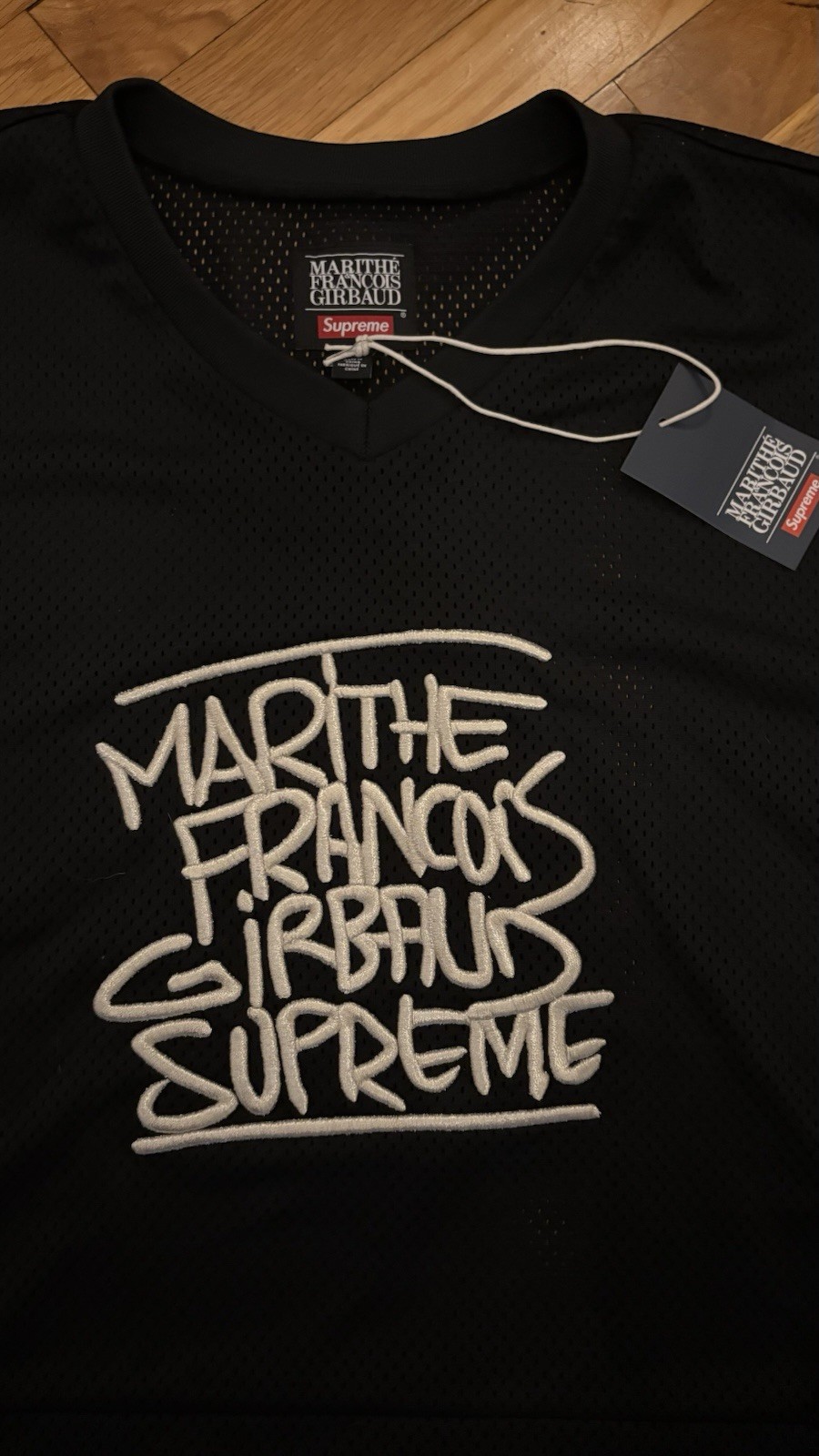 Supreme Marithe Francois Girbaud Hocky Jersey Medium Black SS24 Brand New gallery