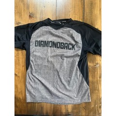 Dakine Diamondback Mens Gray Black Mountain Biking Jersey Shirt Size S