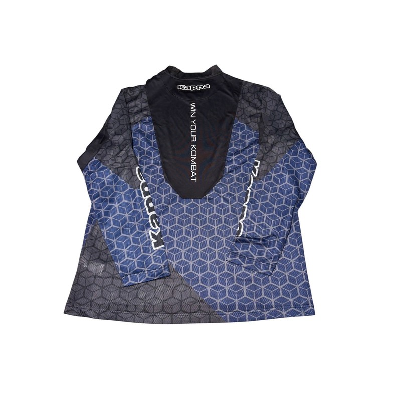 NWT Kappa Kombat Stealth Jersey Mens Large Blue Black Geometric Mesh 4540480991 gallery