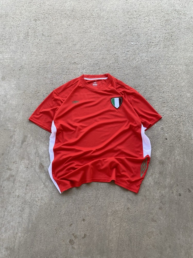 Umbro Mexico Soccer Jersey Red XL Men’s Shirt Vintage Style Football Kit Futbol