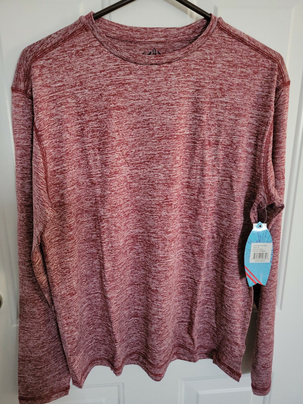 Aqua Surf Active Wear Long Sleeve Polyester Shirt- Medium Red gallery