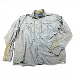 Cabela’s Shirt Mens 2XL Gray Long Sleeve Made In The Shade Fishing Hiking UV