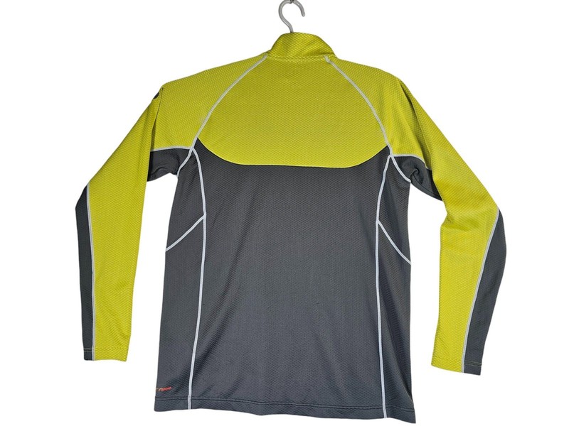 Marmot Neothermo™ 1/2 Zip Base Layer Shirt Size M Gray/Neon Yellow gallery