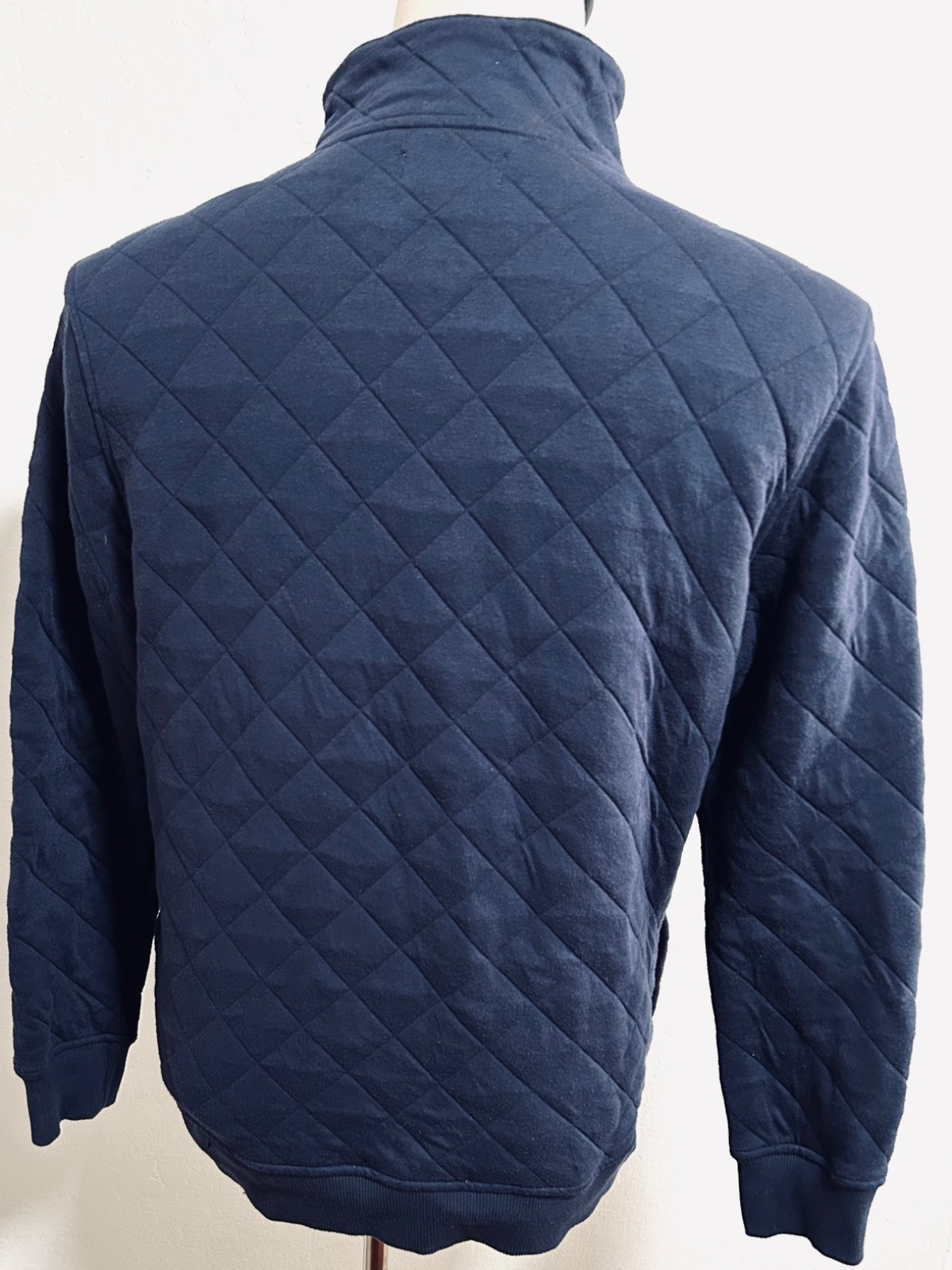 Club Room Light Blue Quilted 1/4 Button Pullover Men’s NWOT gallery