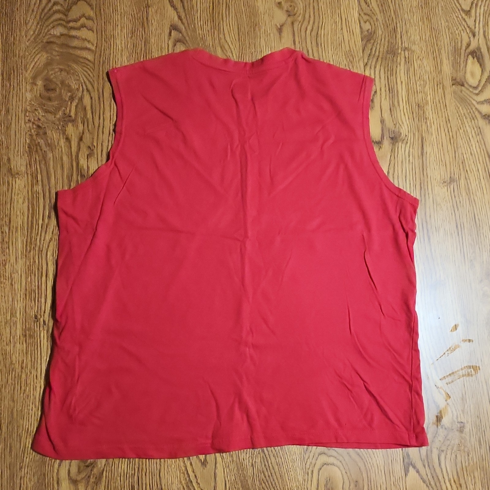 FILA Men's L Red Crew Neck Sleeveless Tank Top Logo Accent gallery