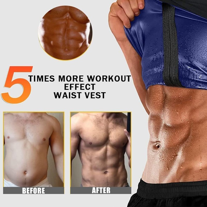 Men Gynecomastia Compression Tank Tops Sauna Sweat Vest Fitness Body Shaper Belt gallery