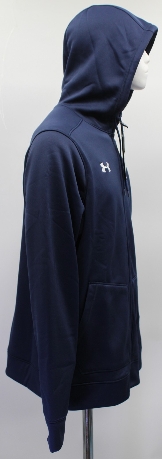 Under Armour UA Men's Armour Fleece Storm Full Zip Hoody Hoodie Navy Size Large gallery