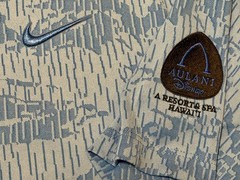 DISNEY AULANI NIKE DRI-FIT GOLF PERFORMANCE LIGHT BLUE CAMO POLO MEDIUM HAWAII