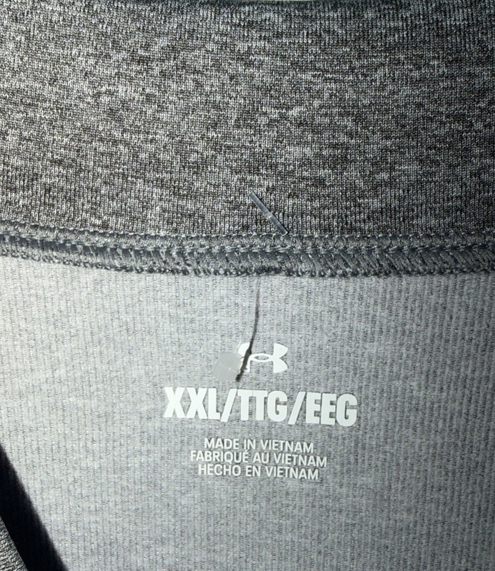 Under Armour UA Cold Gear Fitted Mock Long Sleeve Gray 1345703-019 Sz XXL 2XL gallery