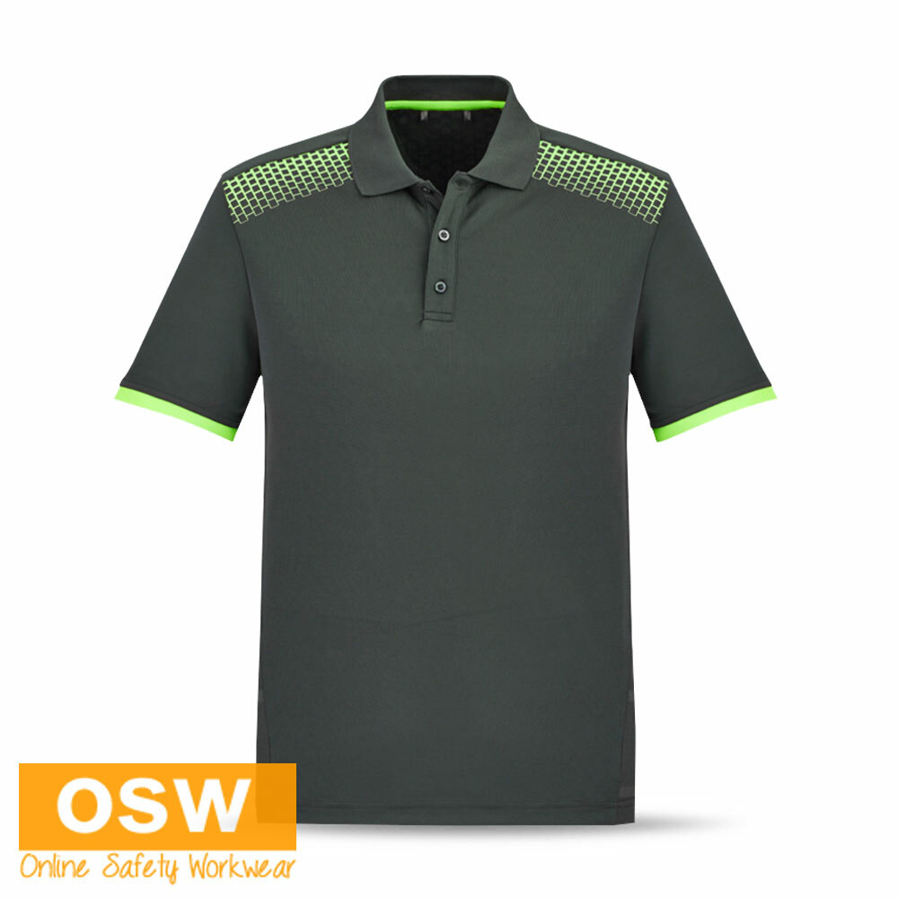 3 x Mens GALAXY Antibacterial Vented Casual Work Office Short Sleeve Polo Shirts gallery
