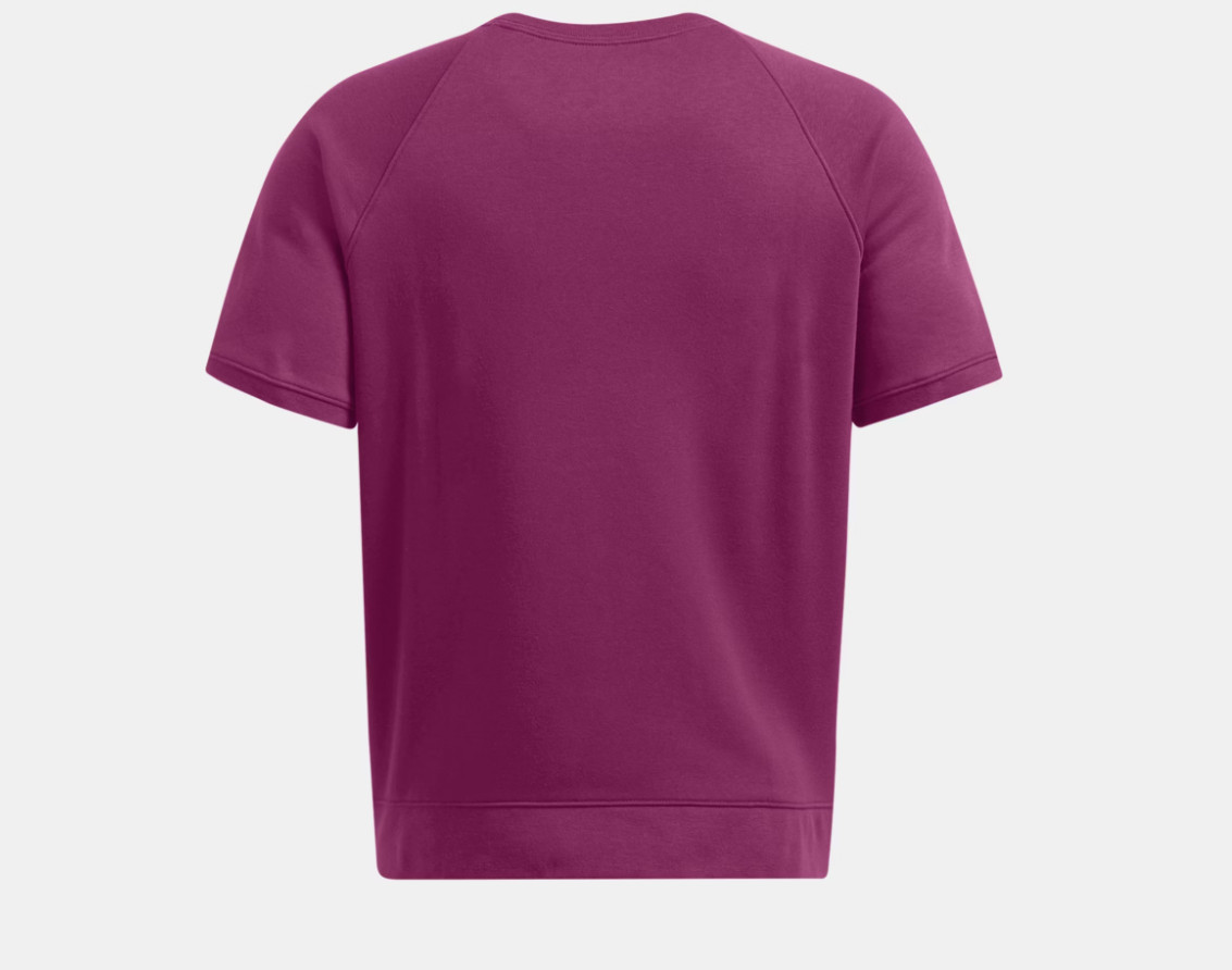 Under Armour UA Project Rock Men's Fleece Tee 2XLT Fitted Icon Purple NWT gallery