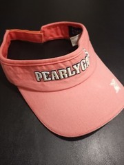 Pearly Gates Golf Sun Visor Pink Embroidered.