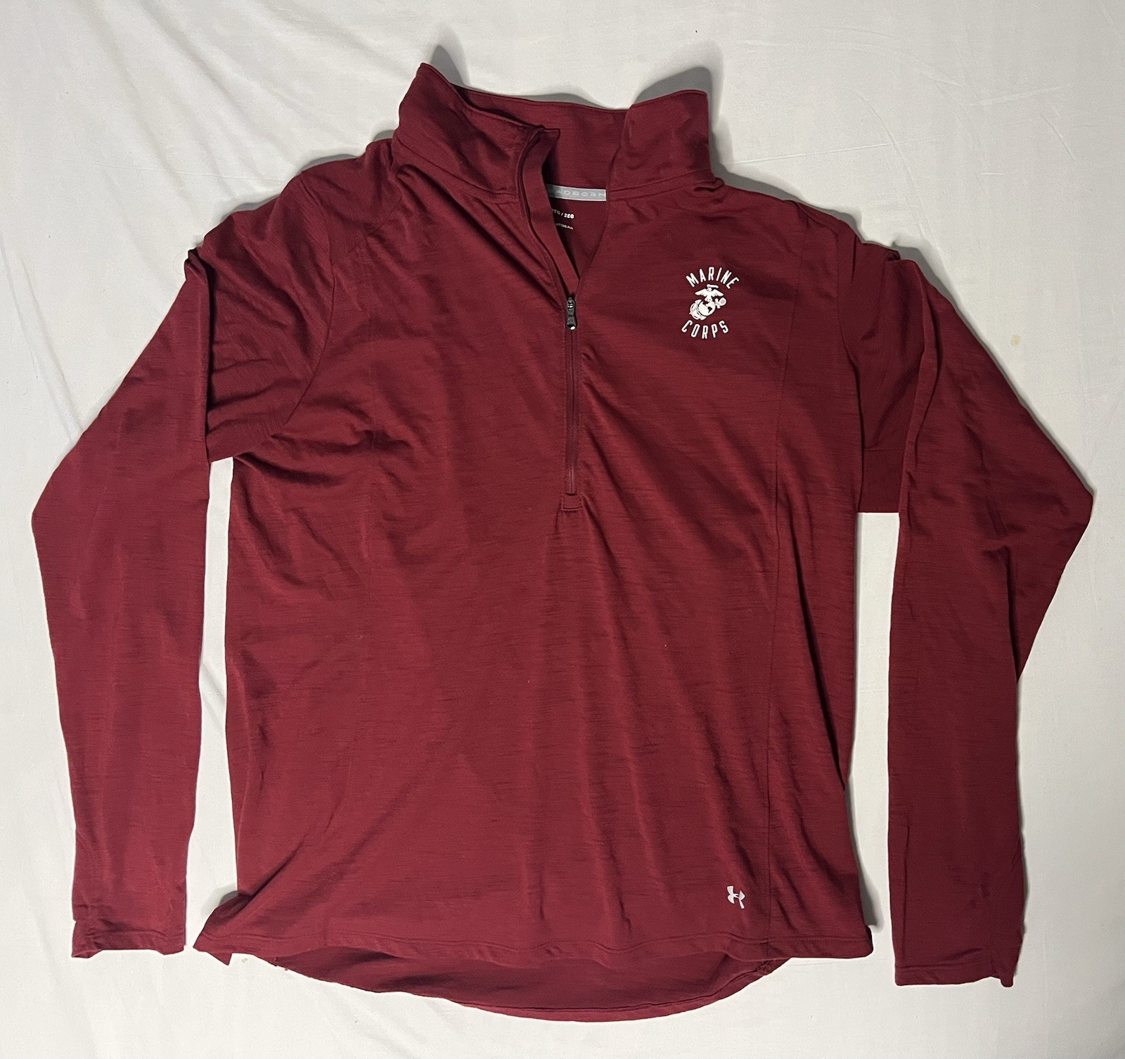 Under Armour USMC Marines Corps Pullover 1/4 Zip Shirt Men’s 2XL Red Heat Gear gallery