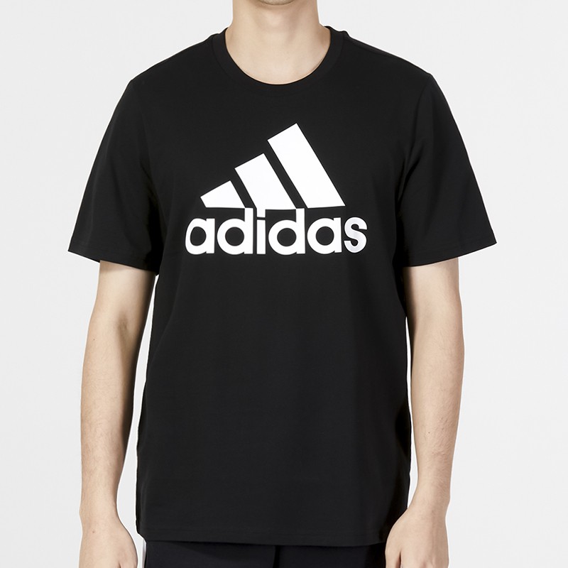 adidas American-style Retro Casual Sports Short Sleeve T-Shirt for Men, Black gallery