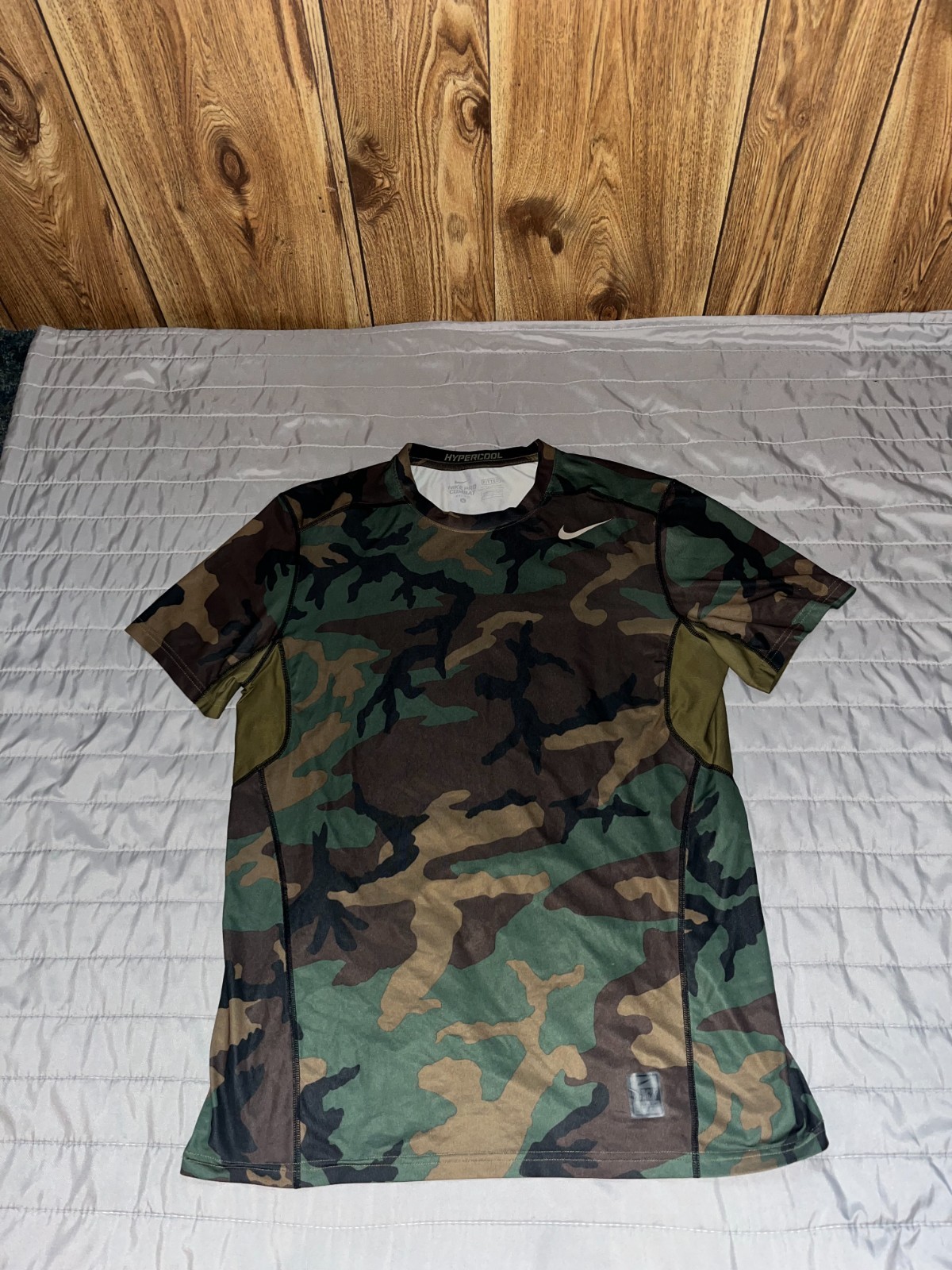 Nike Pro Combat Dri-FIT Hypercool Athletic T-Shirt Camouflage - men's L gallery