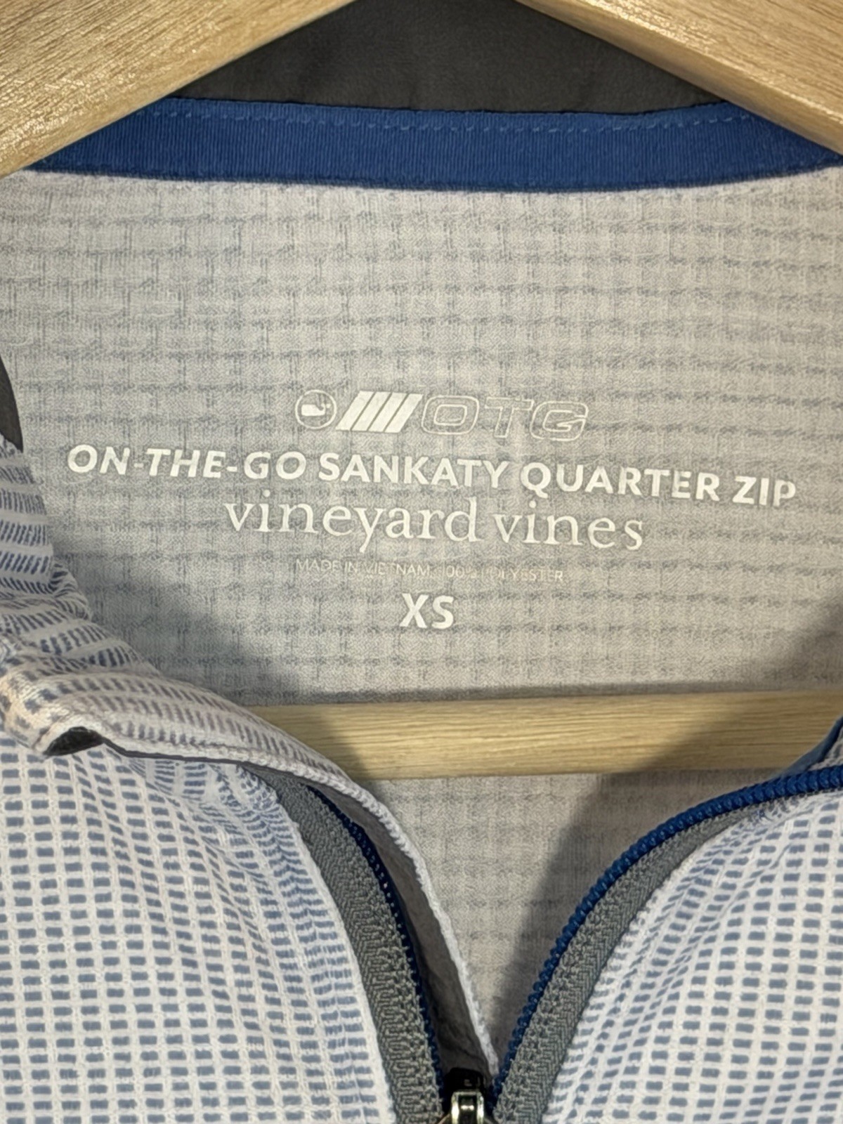 Vineyard Vines Pullover Mens XS On The Go Sankaty Quarter Zip Golf Preppy Travel gallery