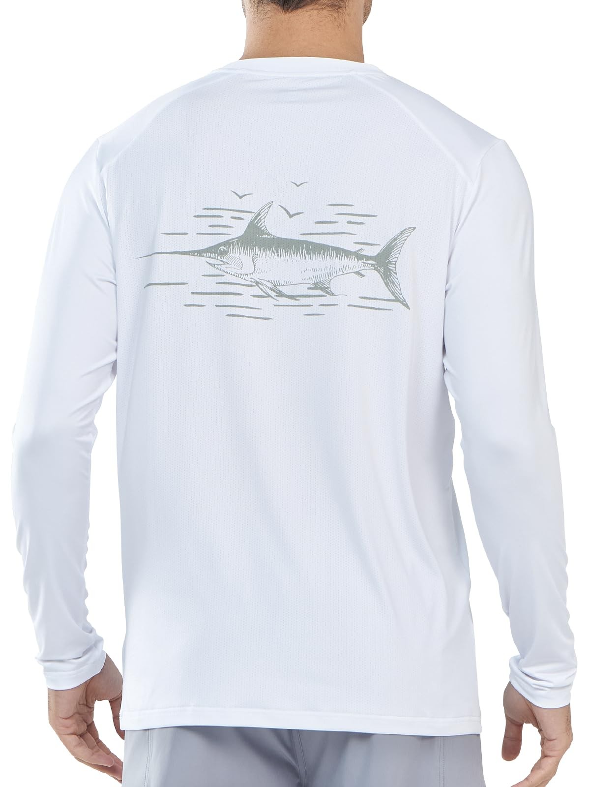 Men's UPF 50+ Rash Guard Sun Protection Long Sleeve Swim Shirt Lightweight Qu... gallery