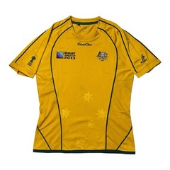Kooga Australia Wallabies Rugby Jersey Mens Size Medium 2011 World Cup 15318