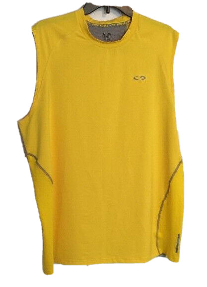 C9 Yellow Sleeveless Power Core Fitted Hyperform Workout Gym Shirt Mens Size XL gallery