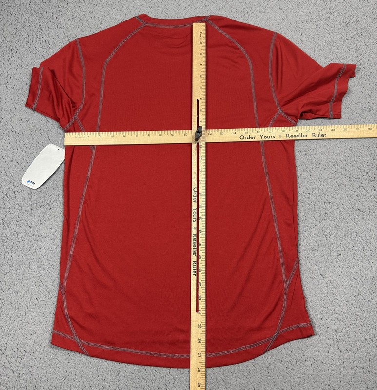 ALO Shirt Mens Small Red Short Sleeve CoolFit Athletic Performance Tee Top gallery