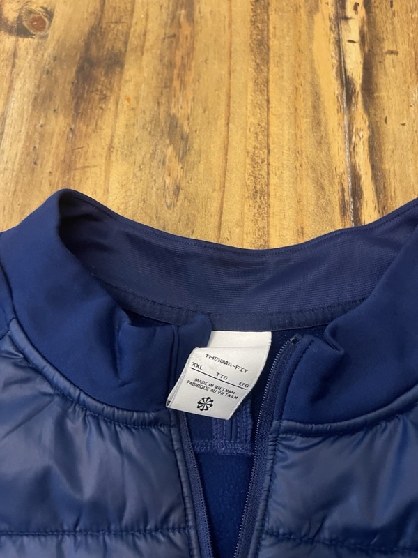 NIKE THERMA-FIT ACADEMY WINTER WARRIOR MEN'S SIZE 2XL SOCCER DRILL PULLOVER BLUE gallery