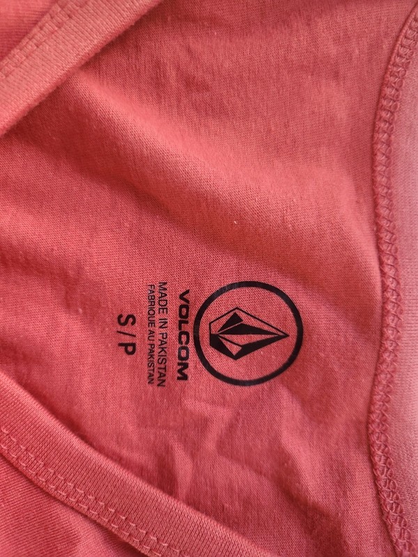 Volcom Summerside Tank Mens S Orange Graphic Logo Lightweight Crew Neck A0202302 gallery