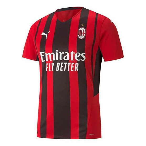 Puma Pro Player Version AC Milan Home Futbol Jersey 21/22 Mens Size Medium NEW