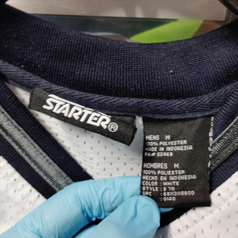 Starter Jersey 5 Medium Polyester Black And White Sports A316ed gallery