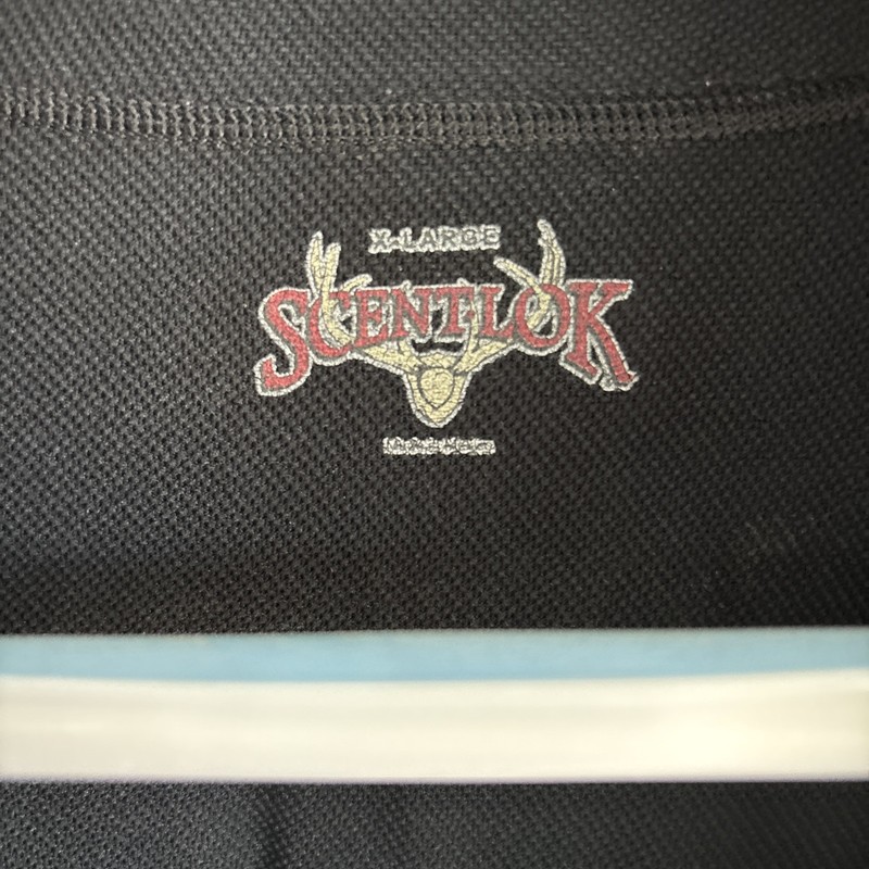 Men’s Scentlok 1/2 Zip PullOver Hunting Outdoor Black Long Sleeve Sz XL gallery