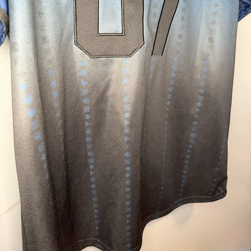 Seven Lions Ophelia Records Baseball Jersey Mens large Blue Black Ombre RARE gallery