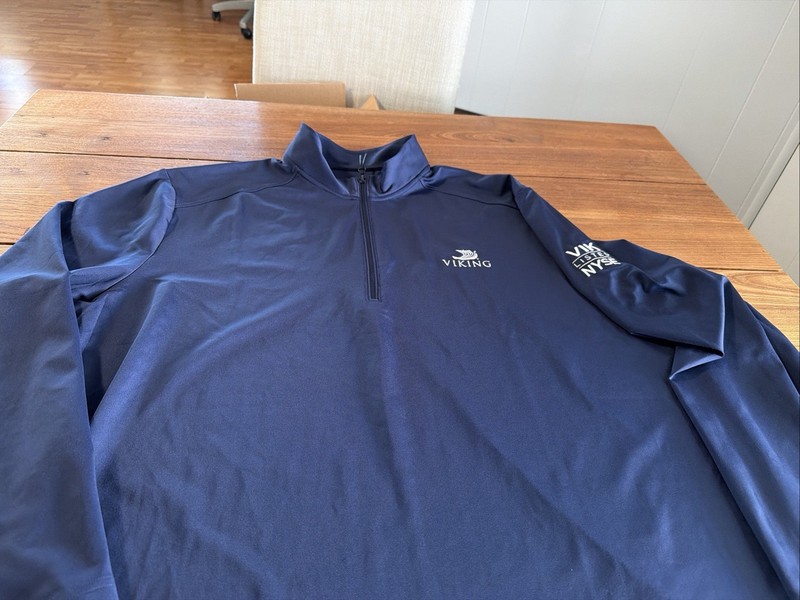 Viking Pullover Mens 3XL Blue Port Authority 1/4 Zip Long Sleeve Listed NYSE. C1 gallery
