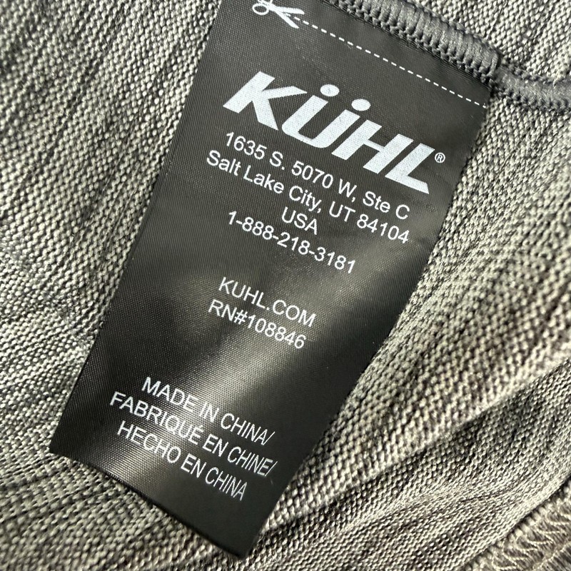Kuhl Alloy Pullover Mens 2XL Gray Quarter Zip Stand-Up Neck Hiking Activewear gallery