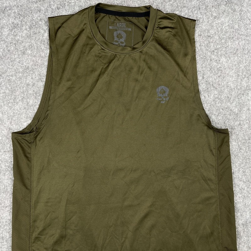 Zero Foxtrot Shirt Mens Large Sleeveless Skull Logo Athletic Gym Workout Tank gallery