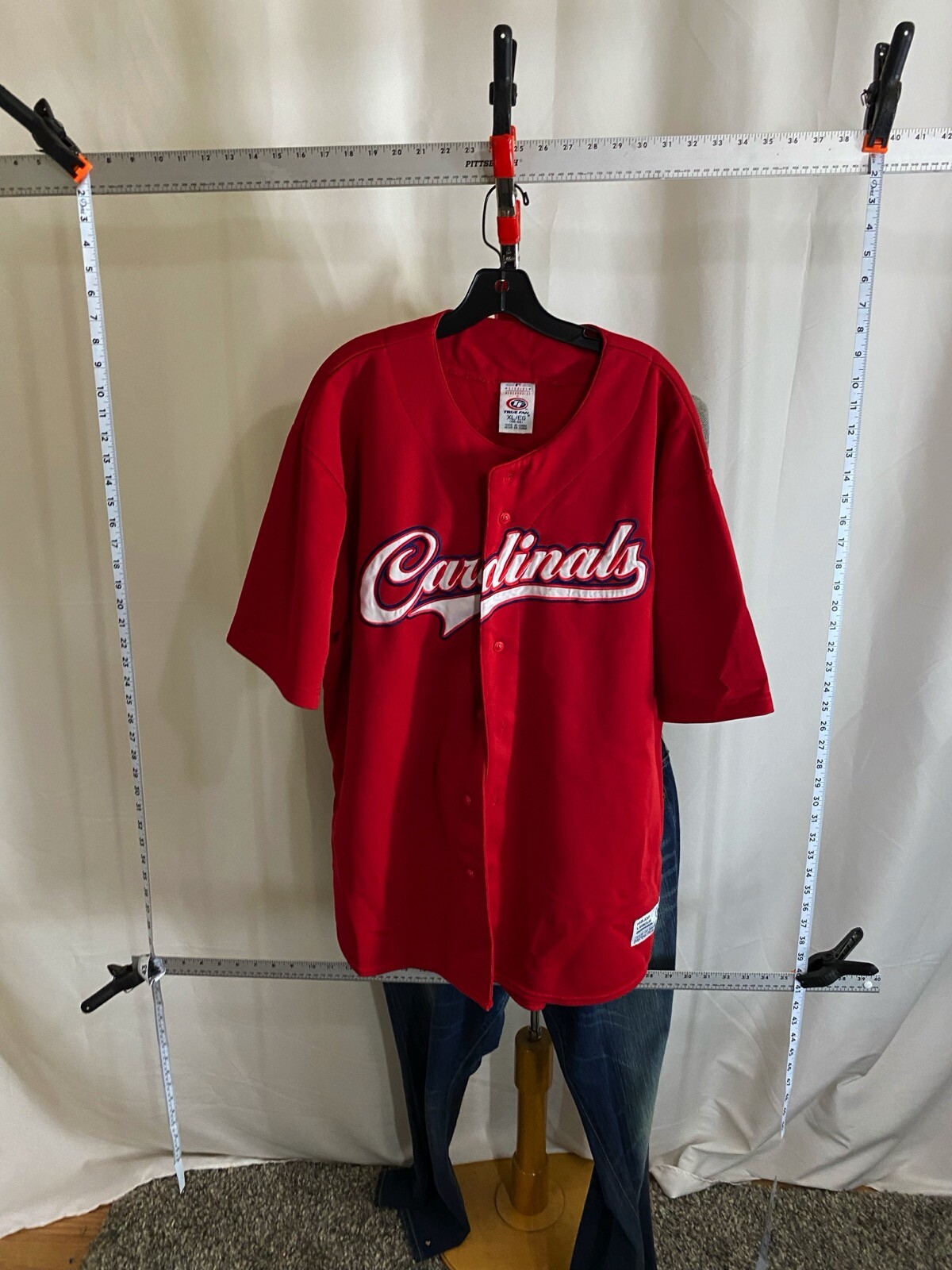 True Fan Embroidered St louis Cardinals SPORT JERSEY SHIRT XL Extra Large gallery